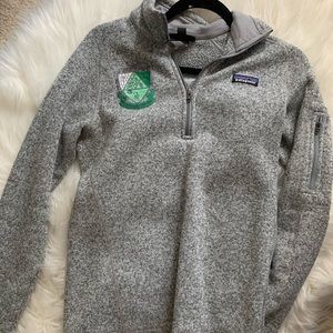 patagonia zip up grey pullover